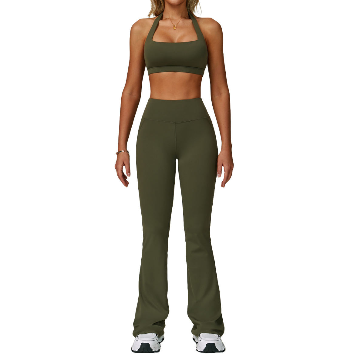 Backless Yoga Clothes Suit Halter Tight Quick-drying Workout Clothes