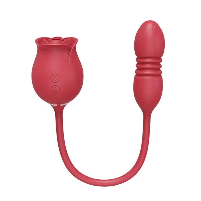 Rose Sucking Retractable Double-headed Toys