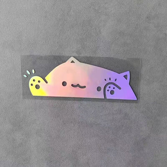 Cat Knocking On Window Car Sticker Kitten Decal For Auto Windows Scratch Covering Pet Decor Vinyl Adhesive Automotive Decal