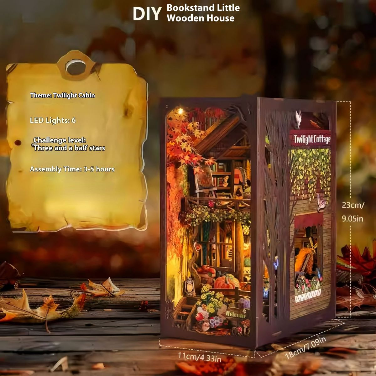 Twilight Cottage Book Stand Hand-assembled Toys
