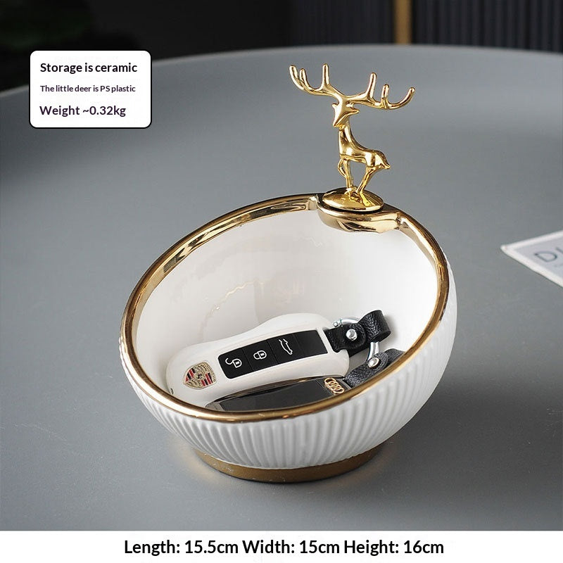 Chinese-style Ceramic Tissue Box For Home Use