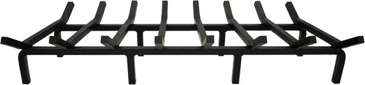 Fireplace Grate,Fireplace Log Holder,Heavy Duty Solid Cast Iron FIrewood Log Burning Rack For Inside The Fireplace Accessories Outood Fire Pit Kindling Fireplace Tools 36 Inch