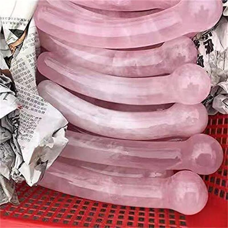 1pc Natural Anti Age Tool Rose Quartz Stone Massage Wands St