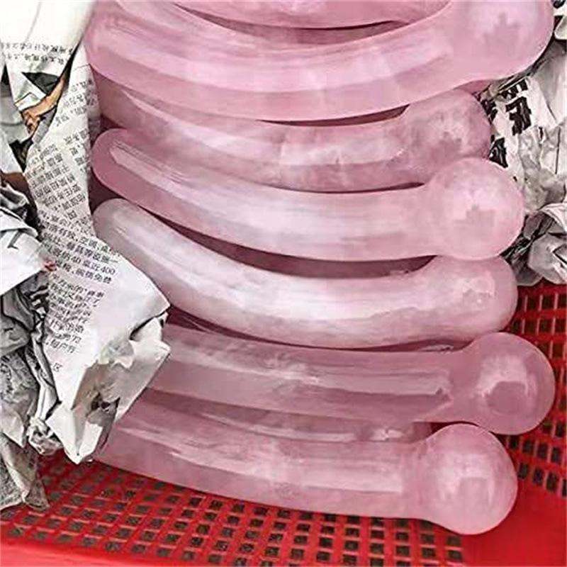 1pc Natural Anti Age Tool Rose Quartz Stone Massage Wands St