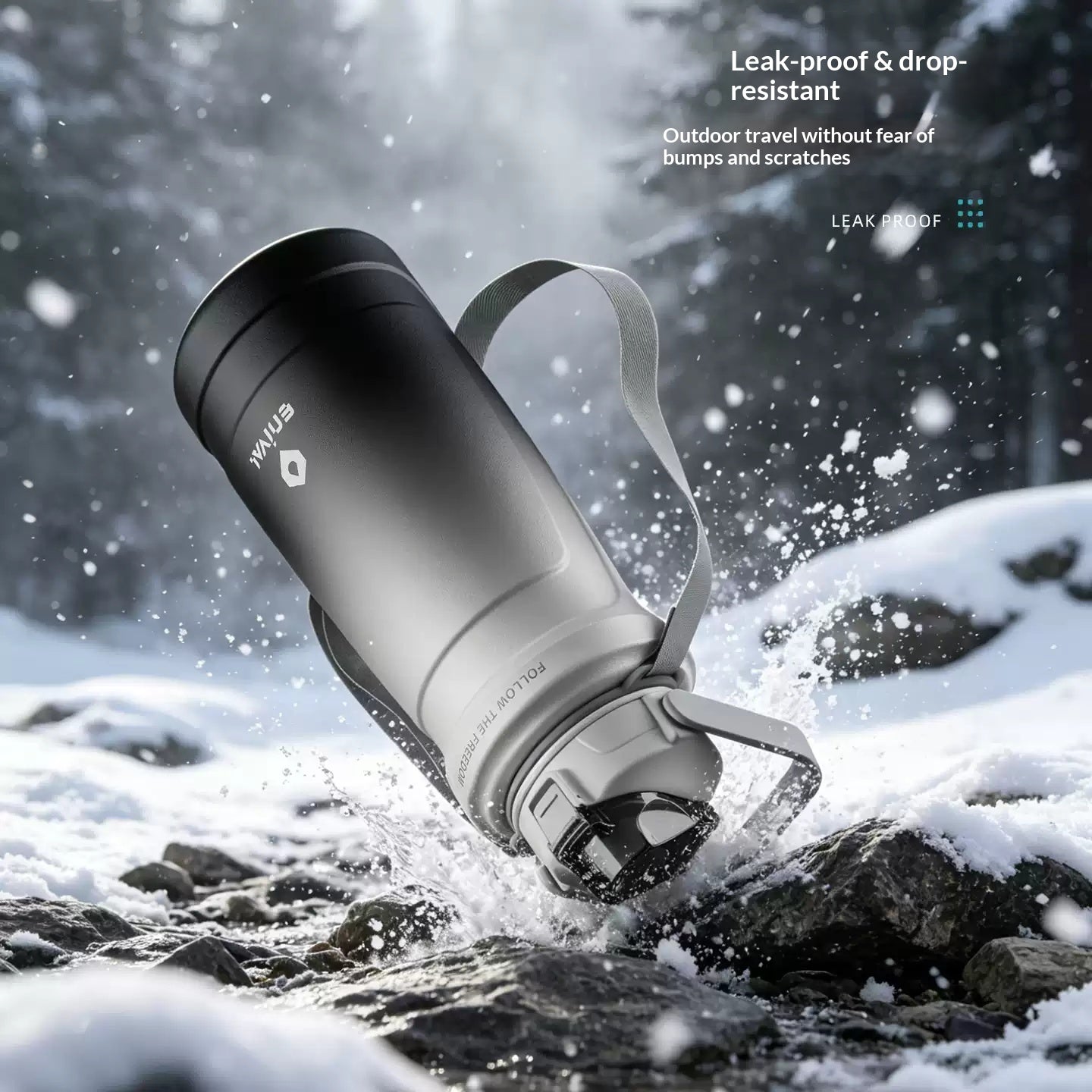 Large-capacity Outdoor 316 Stainless Steel Water Bottle