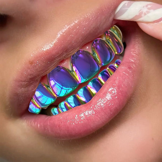 Color-Gradient Gold-Plated Hip-Hop Unisex Fashion Tooth Guard