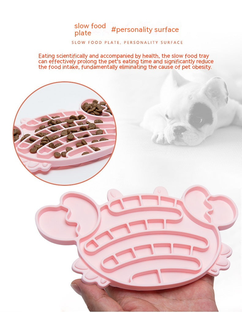 Lick Food Plate Pet Slow Food Plate Anti-choke Slow Feeding
