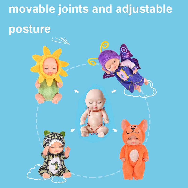 6 Newly Upgraded Sleeping Princess Dolls Girls' Toy Gift Box Set Adorable Princess Figures In Various Styles