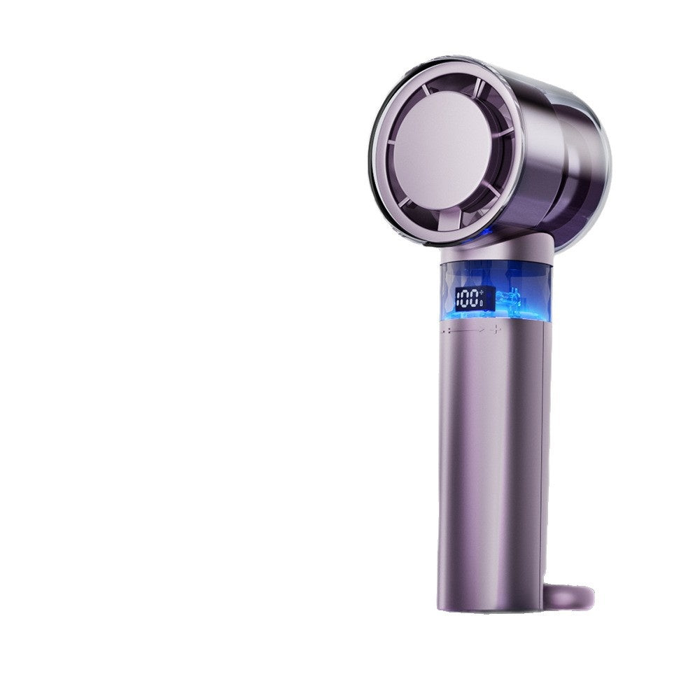 Handheld Ice Cooling High-speed Portable Digital Display Fan