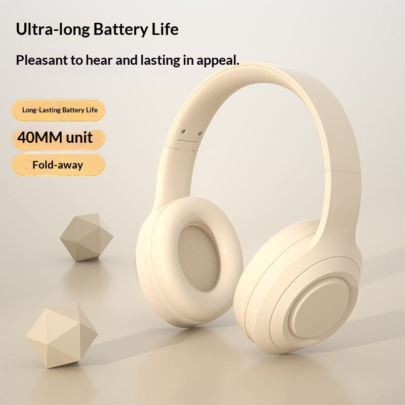 Wireless Music Long-Lasting Active Noise-Canceling Over-Ear Bluetooth Headphones