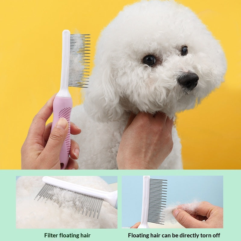 Cat Deshedding And Detangling Comb Dog Grooming And Cleaning Tool