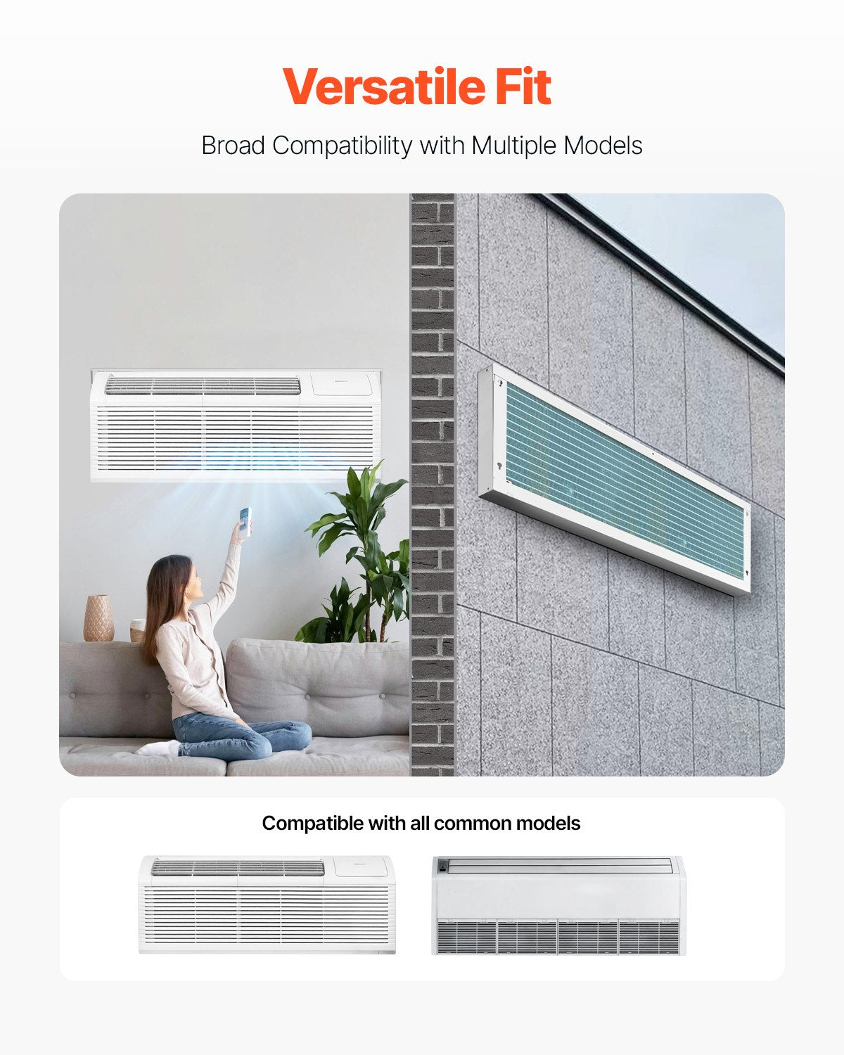Air Conditioner Wall Sleeve, 42 In Through The Wall Air Conditioner Sleeve, Wall Sleeve, Compatible With Most Brands Of Through The Wall AC, Durable And Weather-Resistant Insulation Accessories