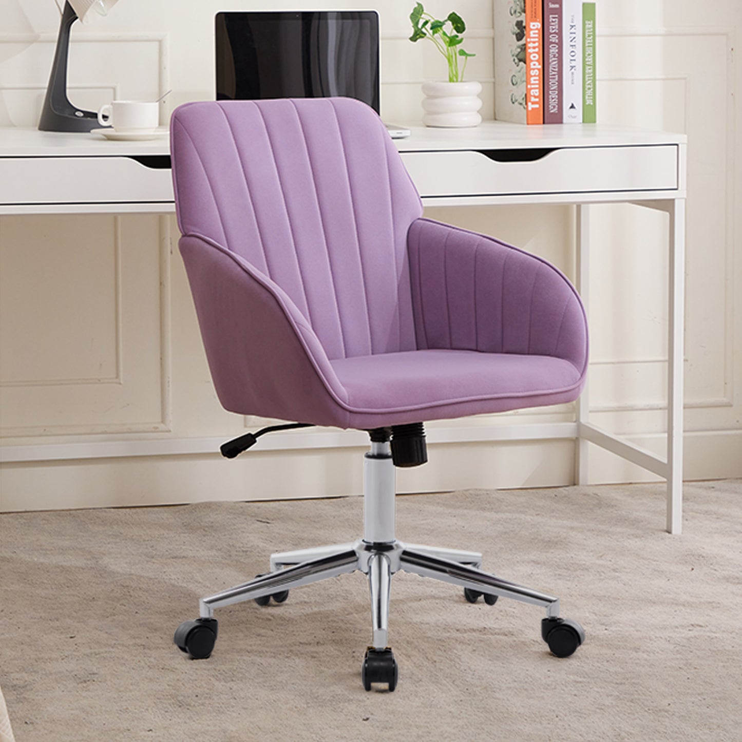 TY Adjustable Office Chair, Home Bedroom, Ergonomic Swivel Chair, Backrest Seat, Comfortable For Long Sitting