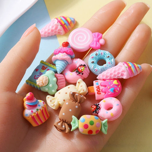Cartoon Candy Ice Cream Donut Ornament Accessories