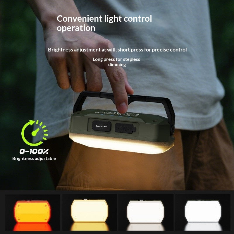 Outdoor Portable Camping Tent Long-Lasting Charging Lighting Lamp