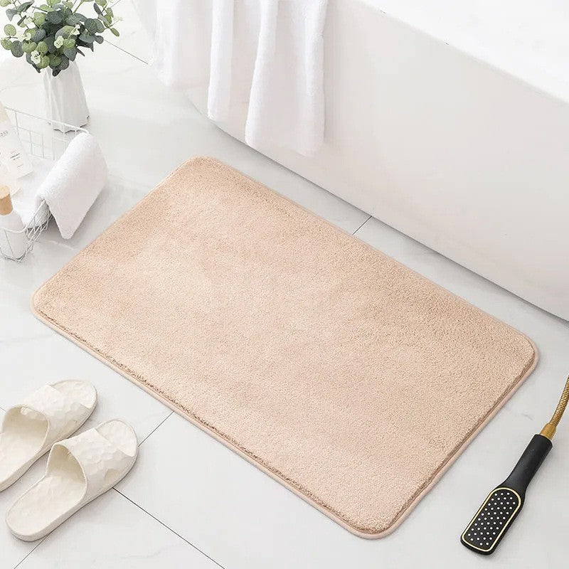 Ultra-fine Fiber Faux Cashmere Bath Mat Water-absorbent And Non-slip Floor Mat For Home Bedroom Rug Living Room Carpet
