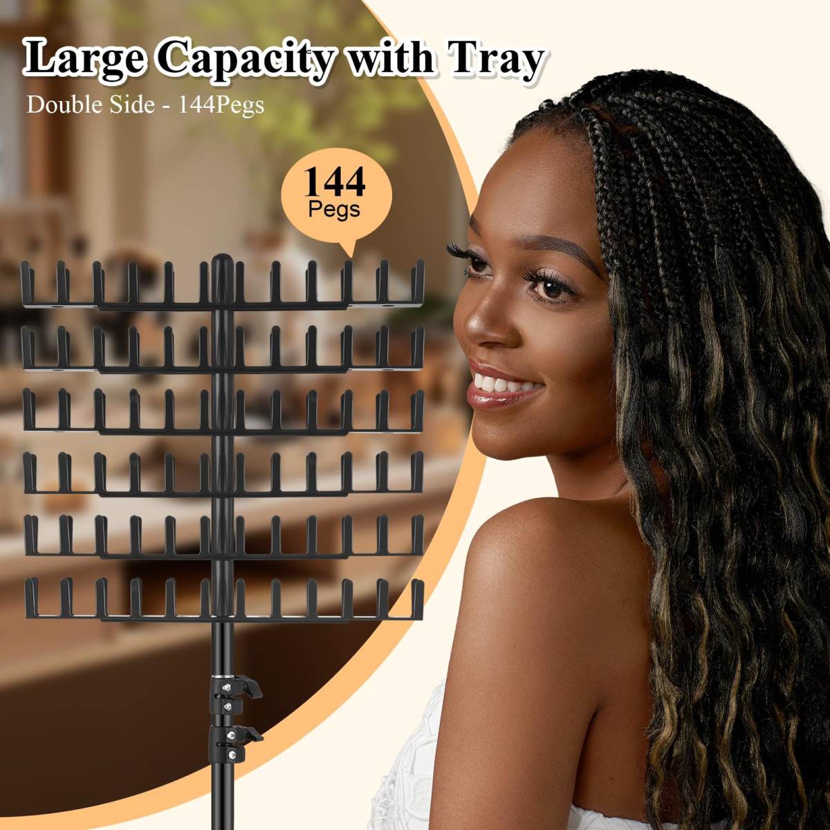 Extendable Braiding Rack Hair Braiding Tool