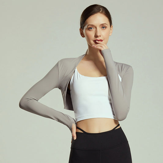 Dance Ballet Elegant Waistcoat Sports Fitness Women Can Wear Outside Elastic