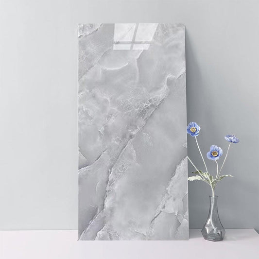 12X PVC Marble Tiles Wall Sticker Self-Adhesive Stick Kitchen Bathroom Decor