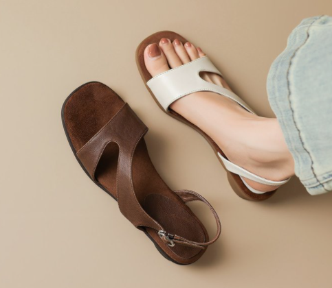Women Fashion Backless Casual Sandals, Stable & Ultra Comfortable Round Toe Low Block Heel, Wear-resistant New Arrival Spring Summer 2026