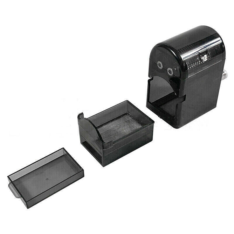 Black Tobacco Herb Manual Hand Grinders Cutter Shredder Plastic With Storage Box