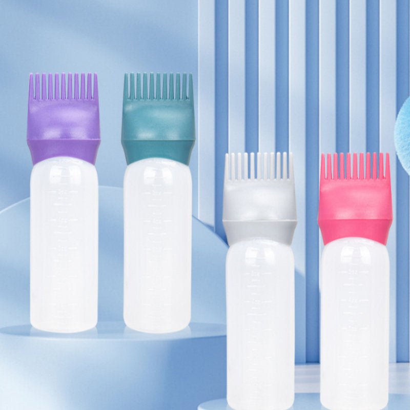 Spray Bottle Massage Shampoo Brush Dyeing Bottle For Women
