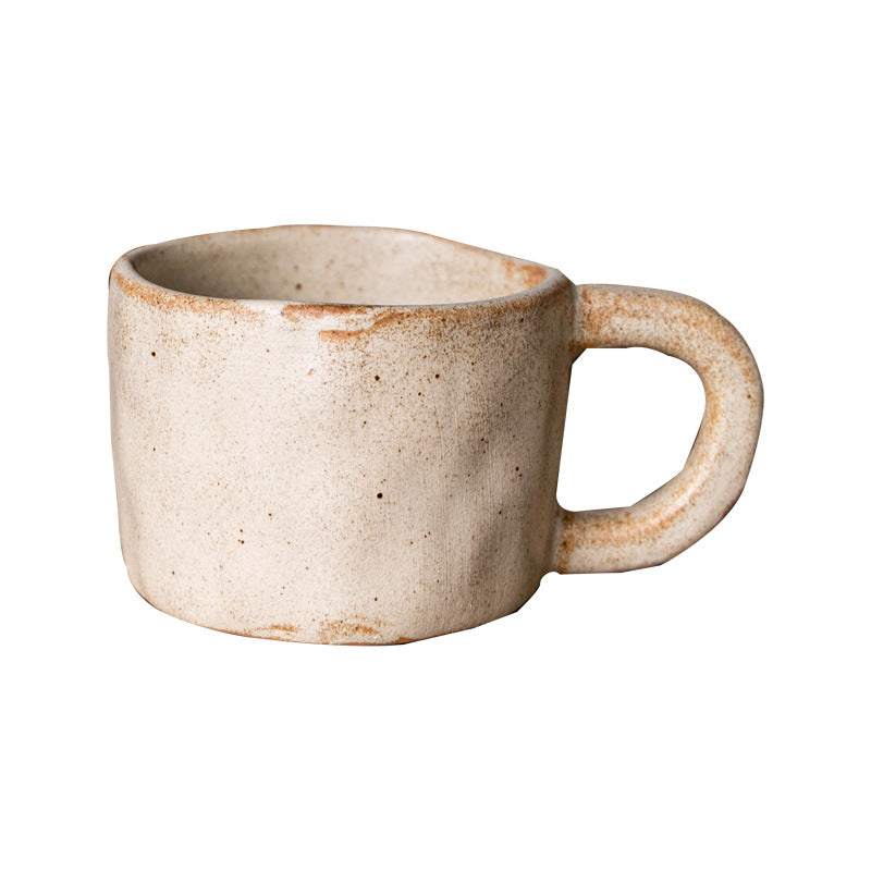 Retro Irregularly Distressed Coffee Cup For Home And Office