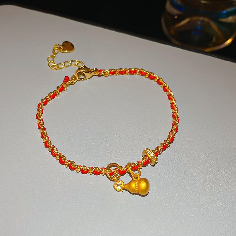 18K Real Gold Plated Oval Zirconia Clasp Bracelet Gift Box Included Vintage Bangle Perfect Present