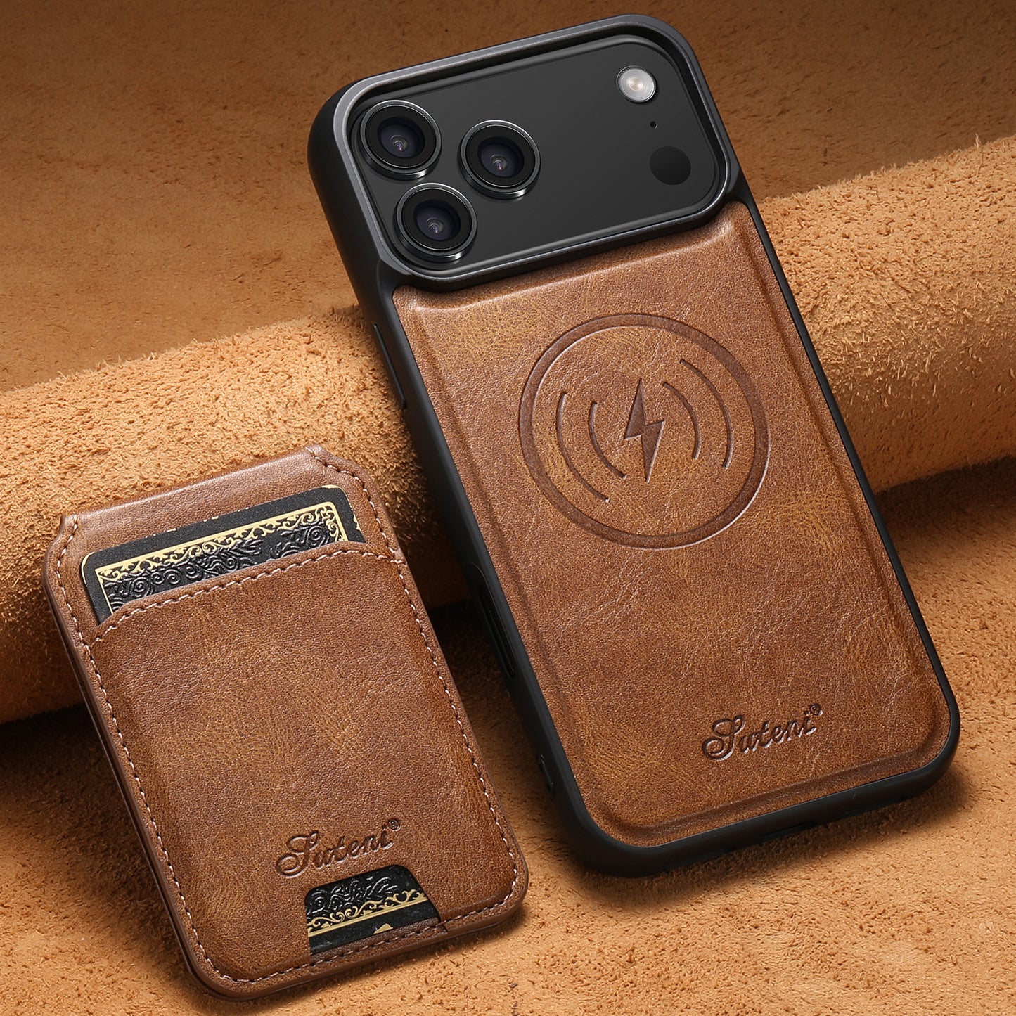 Magnetic Card Holder Two-in-one Wireless Charging Phone Case