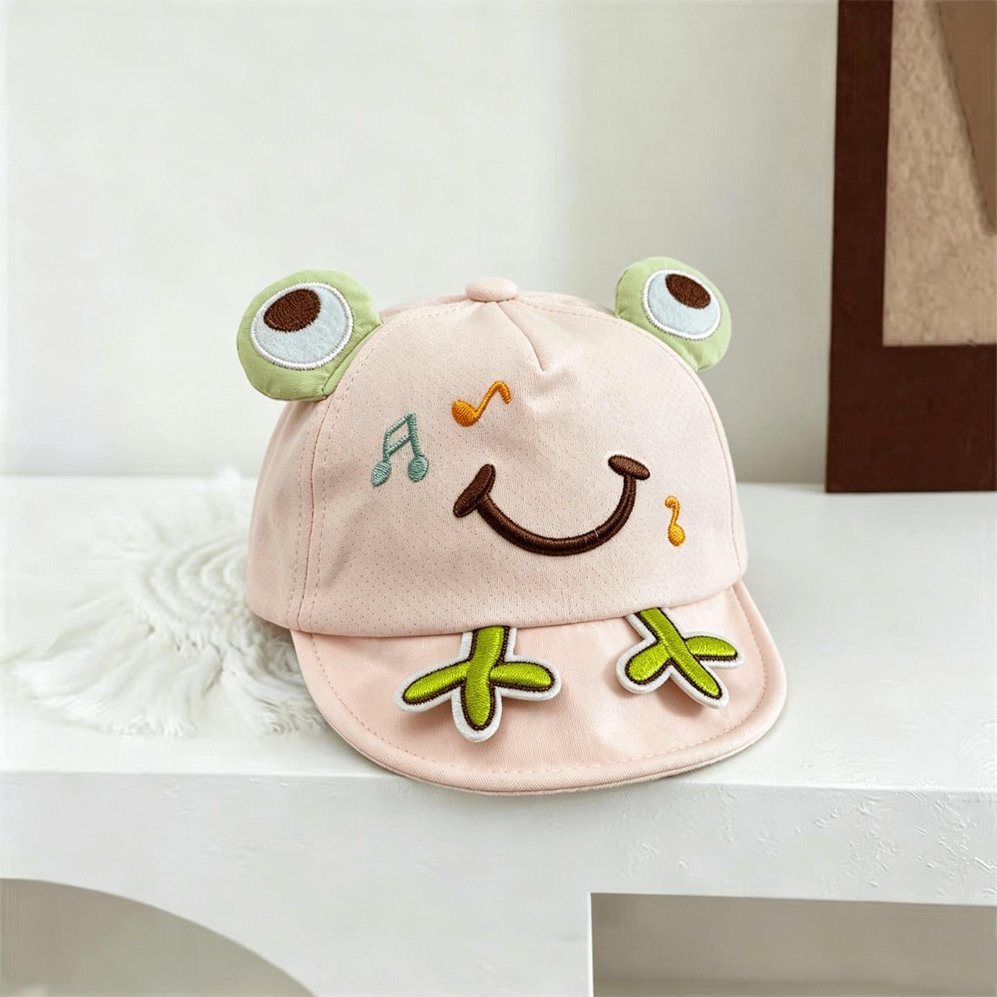 The New Boys And Girls' Musical Frog Soft-top Cute And Playful Baseball Cap Is Suitable For Children Aged 0-3 For Outings.
