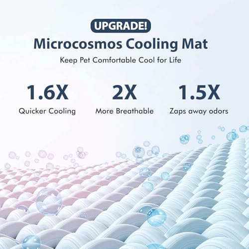 MICROCOSMOS Summer Cooling Mat & Sleeping Pad- Water Absorption Top, Materials Safe, Easy Carry, EZ Clean. Keep Cooling fo...