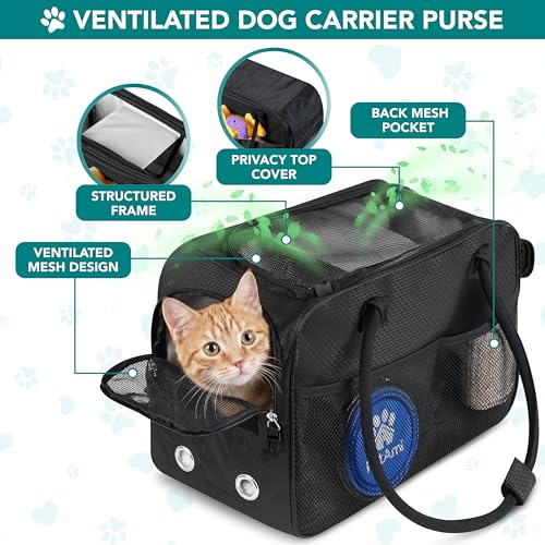 PetAmi Dog Purse Carrier for Small Dogs, Airline Approved Soft Sided Pet Carrier with Pockets, Ventilated Dog Carrying Bag...