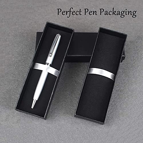 Zhi Jin 5Pcs Luxury Black Jewelry Ballpoint Pen Gift Box with Cushion Pencil Boxes Empty Bulk Case Collection Set for Busi...