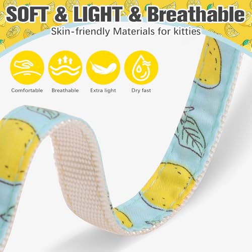 PAWCHIE Cat Harness and Leash Set with Bow Knot,Cats Escape Proof - Adjustable Daisy Floral Kitten Harness Soft Outdoor Wa...