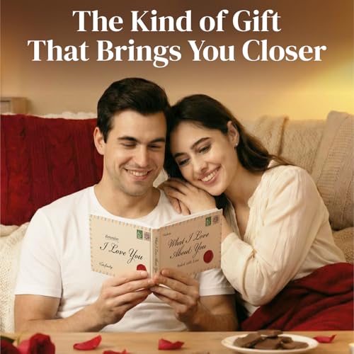 STOFINITY What I Love About You Book - Fill in The Blank Love Book for Couples, Personalized Sentimental Gifts for Boyfrie...