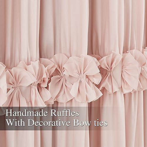 Homechoice Decor Thermal Insulated Blackout Window Curtains, 54" W x 84" L x 2 Panels, Boho Ruched Window Treatments with ...