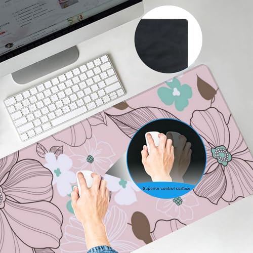 Black Cat Bat Gaming Mouse Pad, Office Desk Mat, Anti-Slip Rubber Base Cool Aesthetic Mouse Pads for Computer Laptop Keybo...