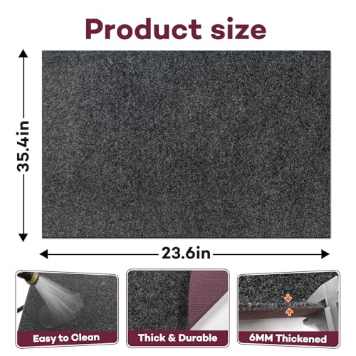 24 x 36 in Water Cooler Mat Excellent Absorbency Water Cooler Dispenser Mat with Non- Slip Rubber Backing Leak-ProofProtec...
