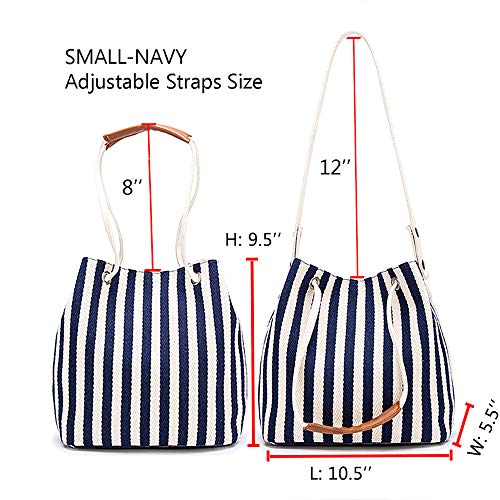 Bydenwely Women's Canvas Tote Bags Small Medium Shoulder Bag Daily Working Handbag for Holiday Travel Pool