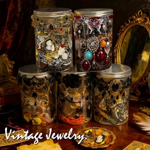 SMUOBT Mystery Jewelry Jar Bundle - 40-45 Piece Surprise Jewelry Box for Women,Gift Set (Necklace, Earrings, Rings,Kracele...