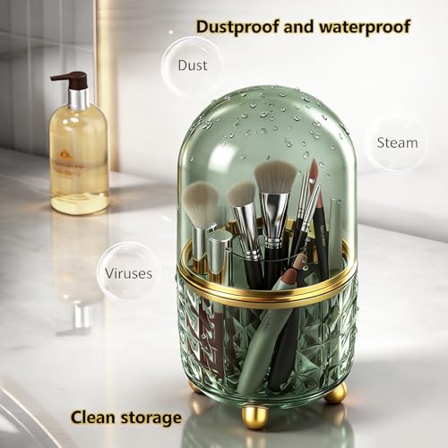 GOTOBA 360° Rotating Dust-Proof Multi-Purpose Storage Organizer - Perfect for Silverware, Utensils (Forks, Knives) & Makeu...