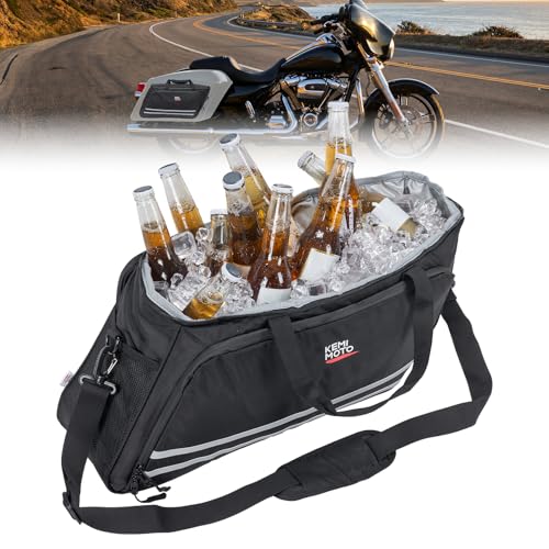 KEMIMOTO Upgraded Saddlebag Cooler Leakproof, Keeps Hot & Cold for 7.5 Hours Insulated Cooler Bag, 1680D Oxford & EVA for ...