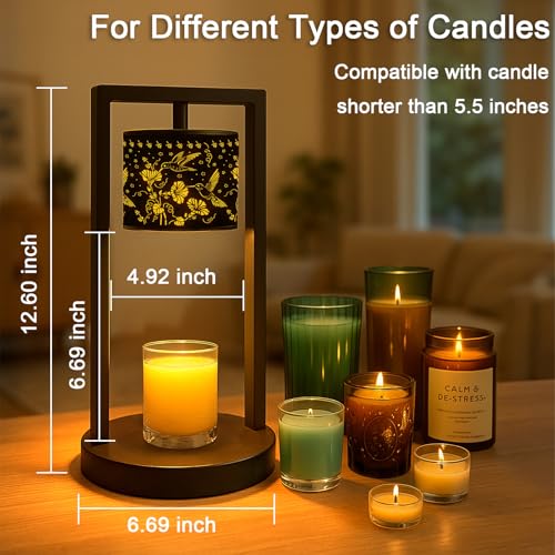 Gantok Candle Warmer Lamp with Timer Wax Melt Warmer for Scented Jar Candles Candle Lamp Warmer Gifts for Mom Christmas Gi...