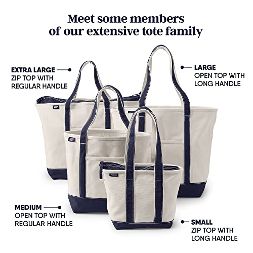 Lands' End Open Top Canvas Tote Bag
