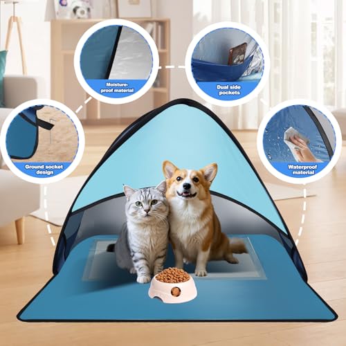 Dog Beach Tent for Pet Shade Pop Up Portable Mini Head Sun Shelters Canopy for Camping Outdoor Hiking Picnic Windproof Wat...