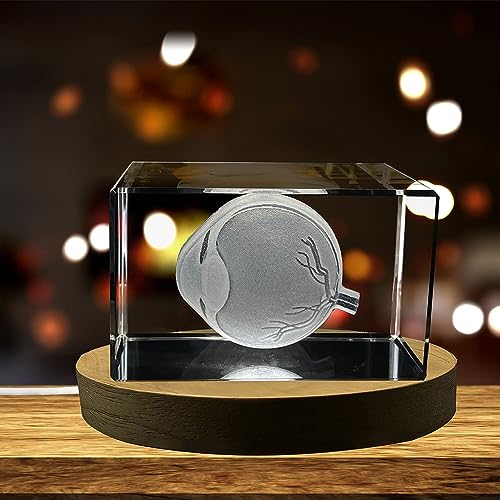 Eye Art For An Ophthalmologists | 3D Engraved Crystal Keepsake | Gift For Doctor| Collectible | Souvenir | personalized 3D...