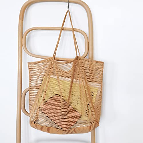 HOXIS Mesh Beach Tote Womens Shoulder Handbag