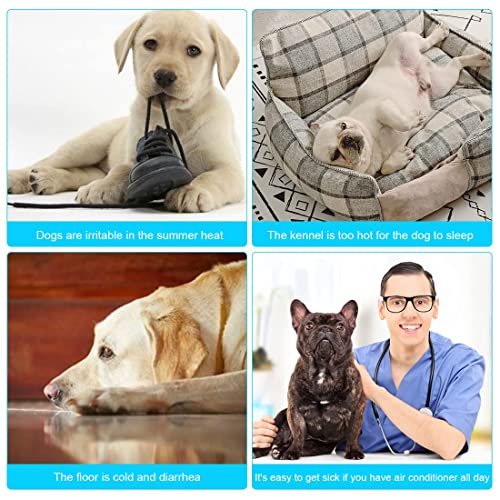 SOMOYA Dog Self Cooling Mat Pet Washable Cooling Pads Blanket Sleeping Kennel Mat,Ice Silk Sleep Mat Pad Non-Toxic Breatha...