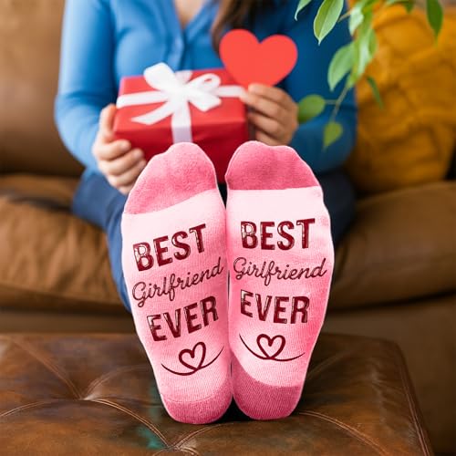 Gifts For Girlfriend - Cute Socks For Her, Unique Ideal Present, Sweet And Fun Surprise For Women