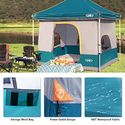 UNP Camping Canopy Tent - Inner Tent for 10' x 10' Pop Up Canopy, Simple Installation, Fully Vented Roof, Enclosed Canopy ...
